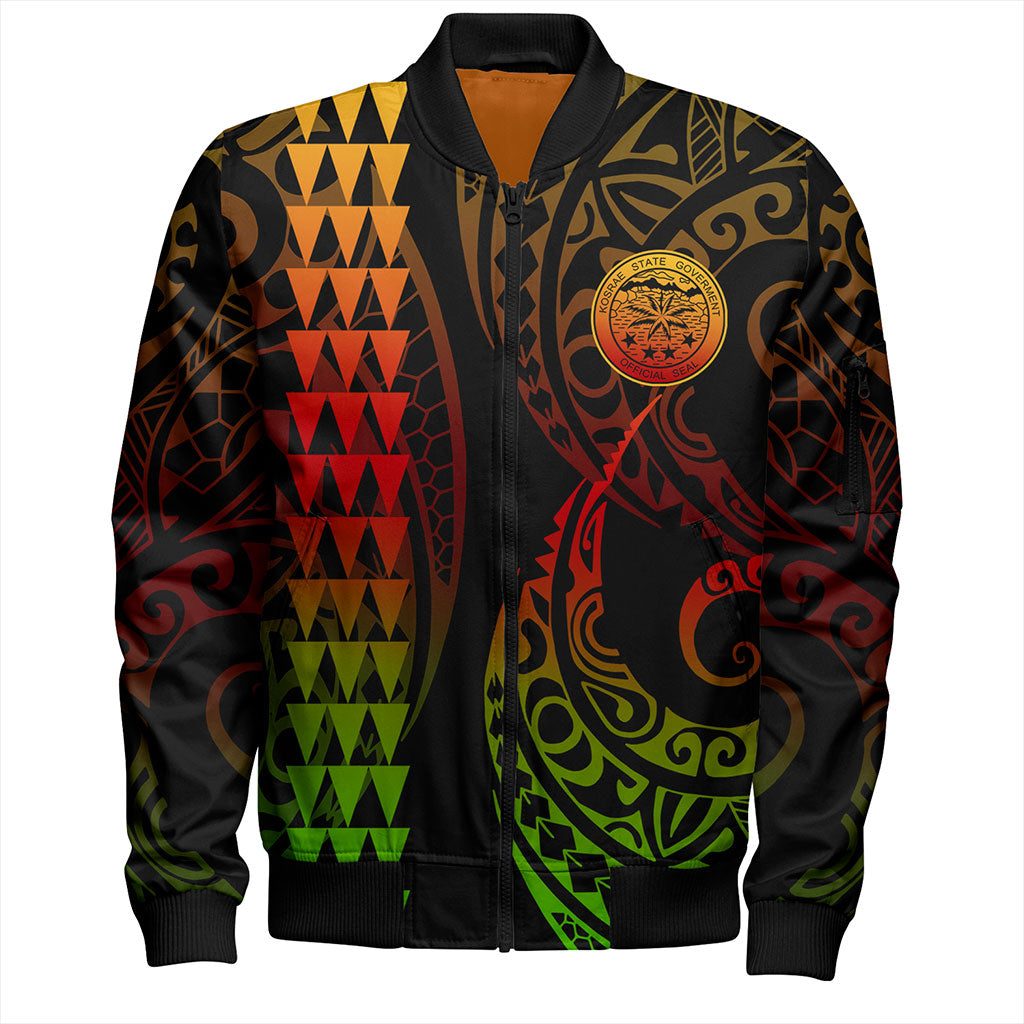 Kosrae Bomber Jacket Kakau Style