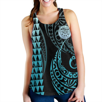 Kosrae Women Tank Kakau Style Ver.1