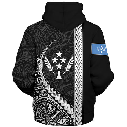 Kosrae Sherpa Hoodie Tribal Micronesian Coat Of Arms