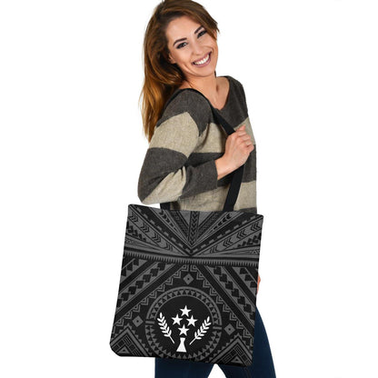 Kosrae Custom Personalised Tote Bag Polynesian Tattoo Style