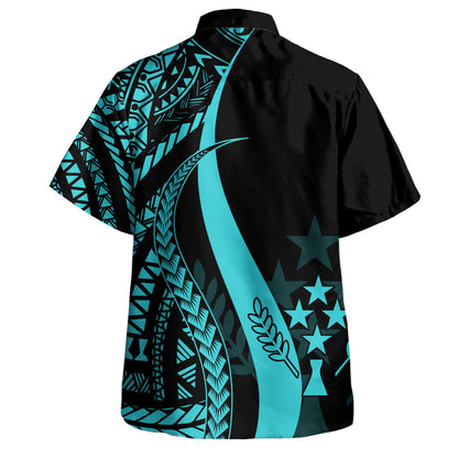 Kosrae Custom Personalised Hawaiian Shirt Micronesian Tentacle Tribal Pattern