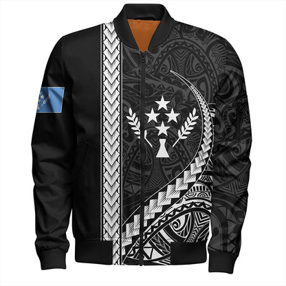 Kosrae Bomber Jacket Tribal Micronesian Coat Of Arms