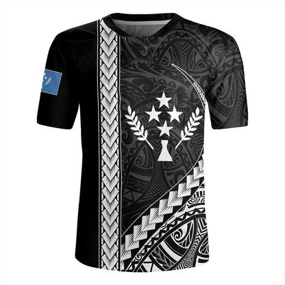Kosrae Rugby Jersey Tribal Micronesian Coat Of Arms