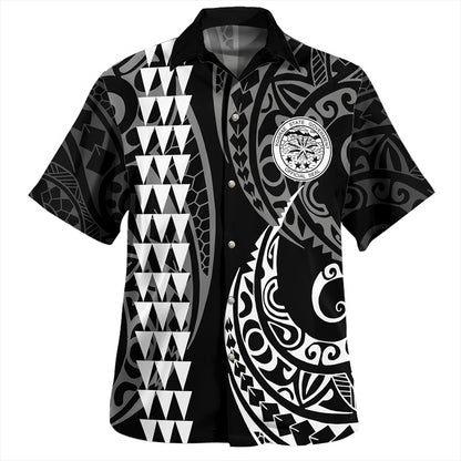 Kosrae Combo Dress And Shirt Coat Of Arms Kakau Style White