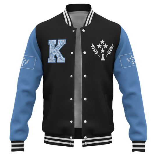 Kosrae Baseball Jacket Letters Style