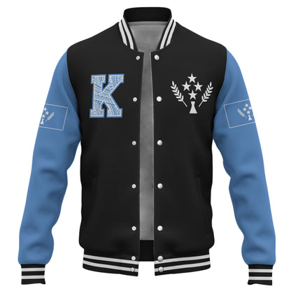 Kosrae Baseball Jacket Letters Style