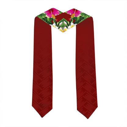Hawaii Graduation Stole Custom Laupāhoehoe Community Public Charter School Class 2026 Tropical Hibiscus Island Style