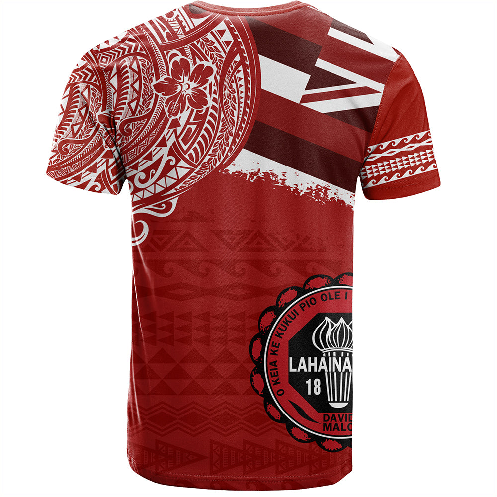 Hawaii T-Shirt Lahainaluna High School With Crest Style