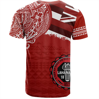 Hawaii T-Shirt Lahainaluna High School With Crest Style