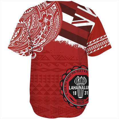 Hawaii Baseball Shirt Lahainaluna High School With Crest Style