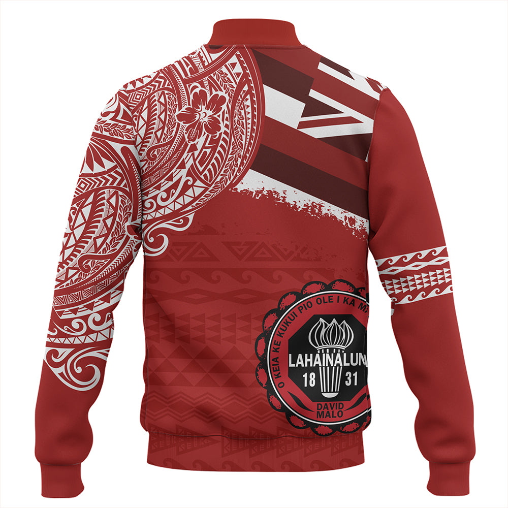 Hawaii Baseball Jacket Lahainaluna High School With Crest Style