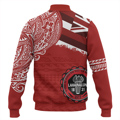 Hawaii Baseball Jacket Lahainaluna High School With Crest Style