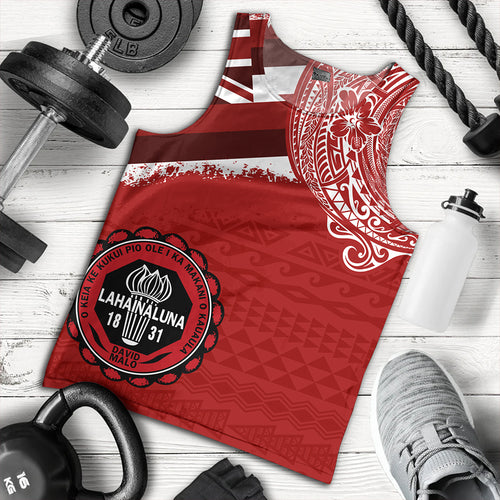 Hawaii Tank Top Lahainaluna High School With Crest Style