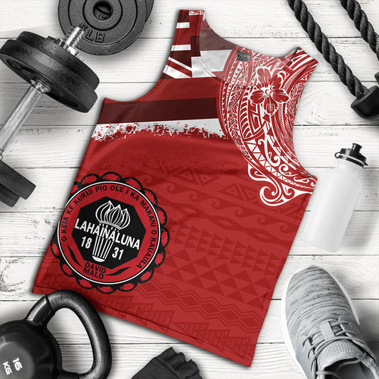 Hawaii Tank Top Lahainaluna High School With Crest Style