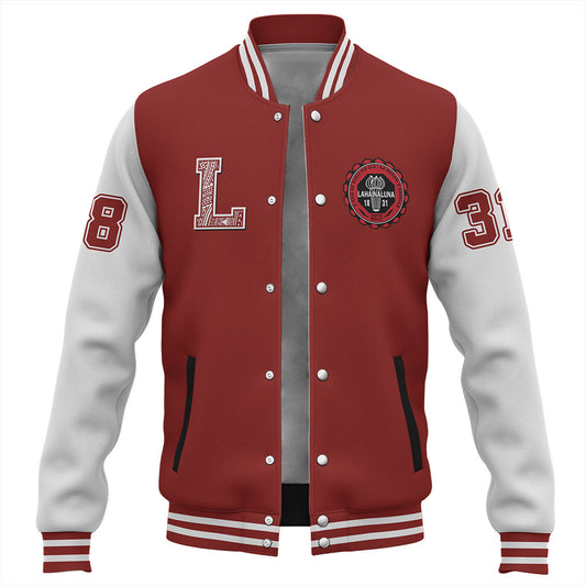 Hawaii Baseball Jacket Lahainaluna High School Polynesian Letters Style