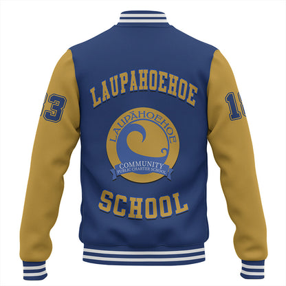 Hawaii Baseball Jacket Laupahoehoe Community Public Charter School Polynesian Letters Style