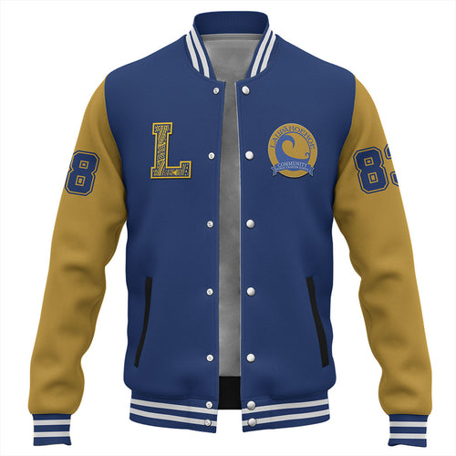 Hawaii Baseball Jacket Laupahoehoe Community Public Charter School Polynesian Letters Style