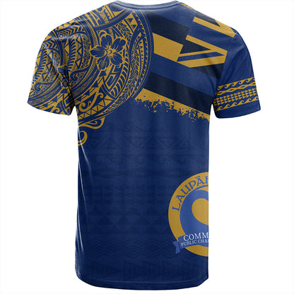 Hawaii T-Shirt Laupahoehoe Community Public Charter High School With Crest Style