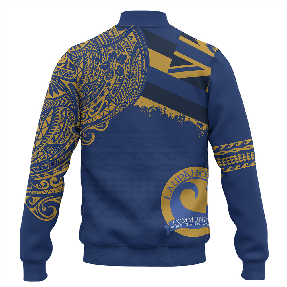 Hawaii Baseball Jacket Laupahoehoe Community Public Charter High School With Crest Style