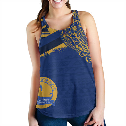 Hawaii Women Tank Laupahoehoe Community Public Charter High School With Crest Style