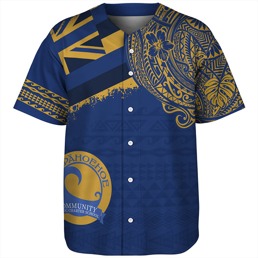 Hawaii Baseball Shirt Laupahoehoe Community Public Charter High School With Crest Style