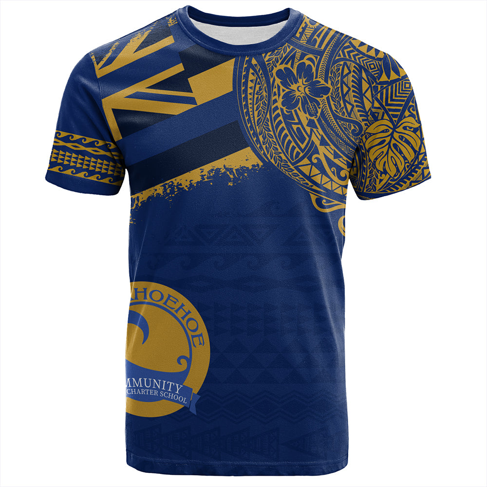 Hawaii T-Shirt Laupahoehoe Community Public Charter High School With Crest Style