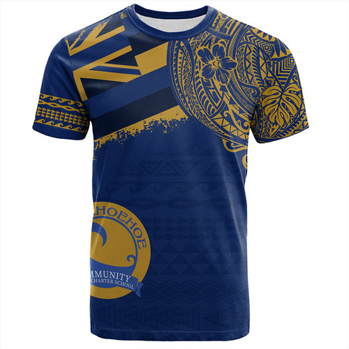 Hawaii T-Shirt Laupahoehoe Community Public Charter High School With Crest Style