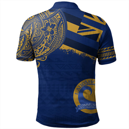 Hawaii Polo Shirt Laupahoehoe Community Public Charter High School With Crest Style