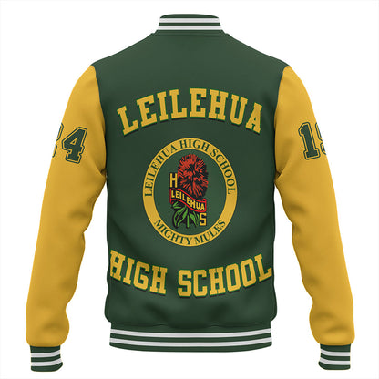 Hawaii Baseball Jacket Leilehua High School Polynesian Letters Style