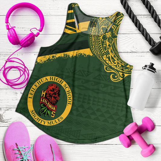 Hawaii Women Tank Leilehua High School With Crest Style