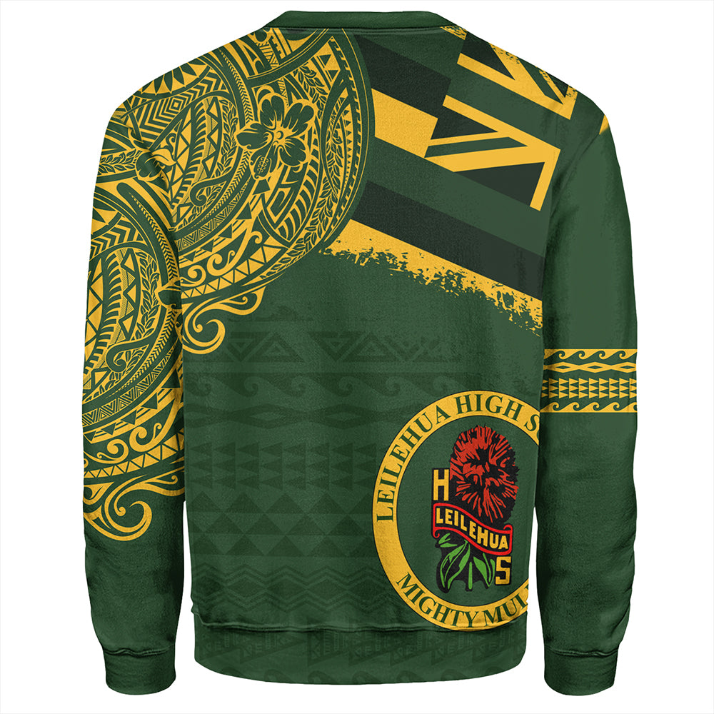 Hawaii Sweatshirt Leilehua High School With Crest Style