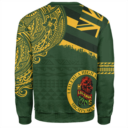 Hawaii Sweatshirt Leilehua High School With Crest Style