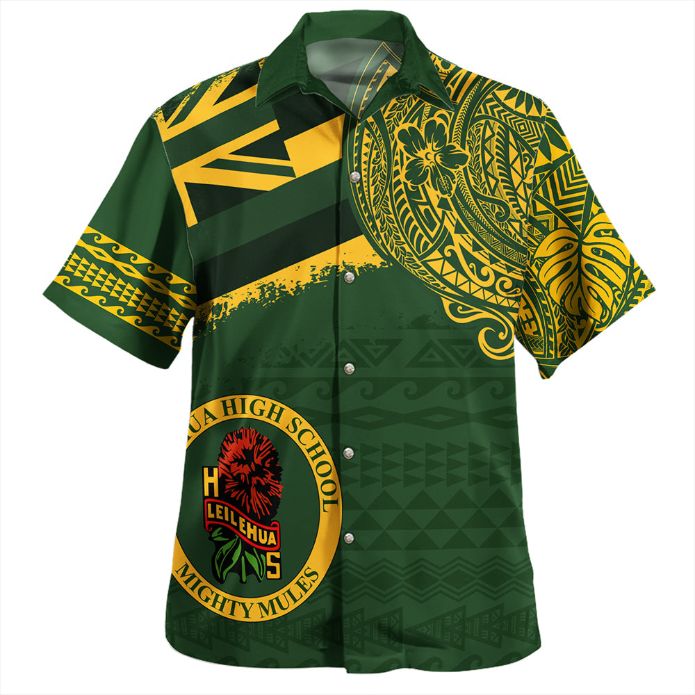 Hawaii Hawaiian Shirt Leilehua High School With Crest Style