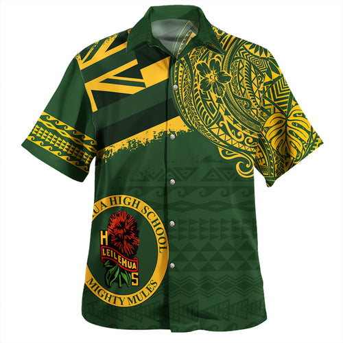 Hawaii Hawaiian Shirt Leilehua High School With Crest Style