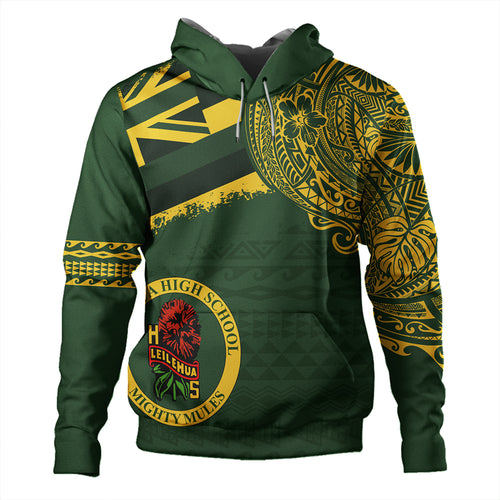 Hawaii Hoodie Leilehua High School With Crest Style