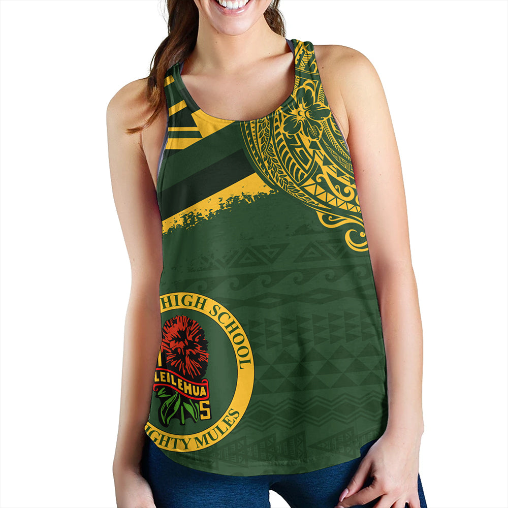Hawaii Women Tank Leilehua High School With Crest Style