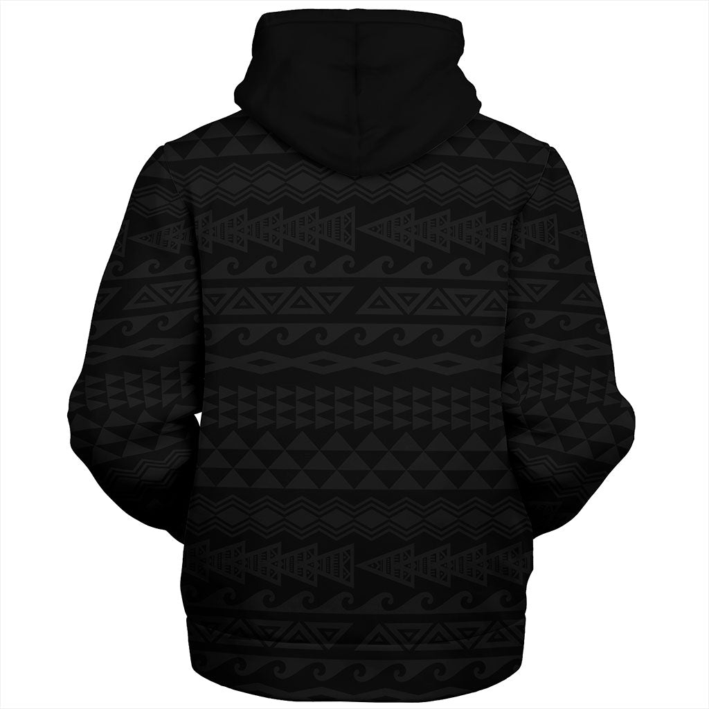 Guam Sherpa Hoodie Micronesian Tribal Crack Style
