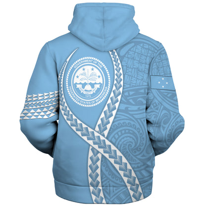 Federated States of Micronesia Sherpa Hoodie Tribal Polynesian In My Heart