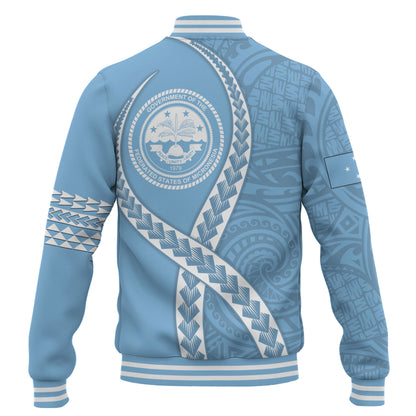 Federated States of Micronesia Baseball Jacket Tribal Polynesian In My Heart