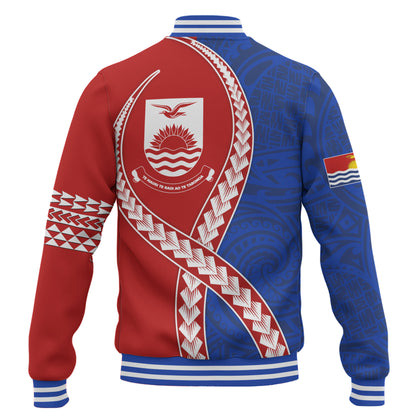 Kiribati Baseball Jacket Tribal Polynesian In My Heart