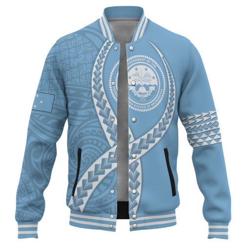 Federated States of Micronesia Baseball Jacket Tribal Polynesian In My Heart