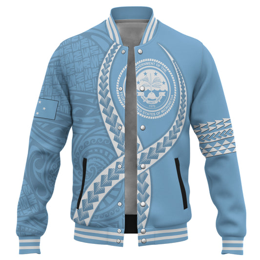 Federated States of Micronesia Baseball Jacket Tribal Polynesian In My Heart