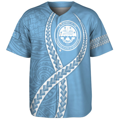 Federated States of Micronesia Baseball Shirt Tribal Polynesian In My Heart