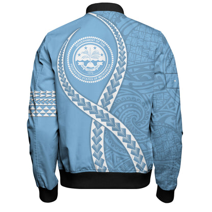Federated States of Micronesia Bomber Jacket Tribal Polynesian In My Heart