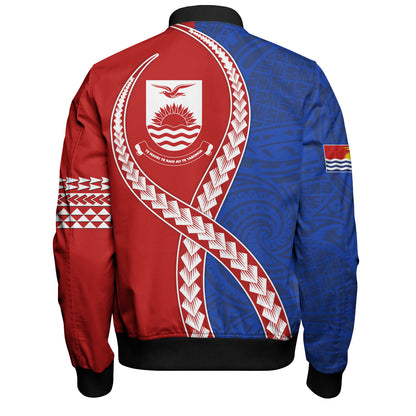 Kiribati Bomber Jacket Tribal Polynesian In My Heart