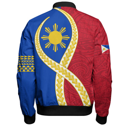 Philippines Filipinos Bomber Jacket Tribal Polynesian In My Heart