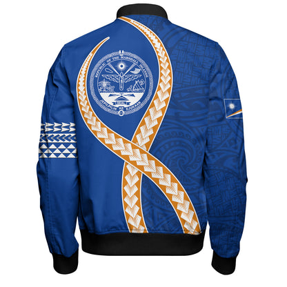 Marshall Islands Bomber Jacket Tribal Polynesian In My Heart