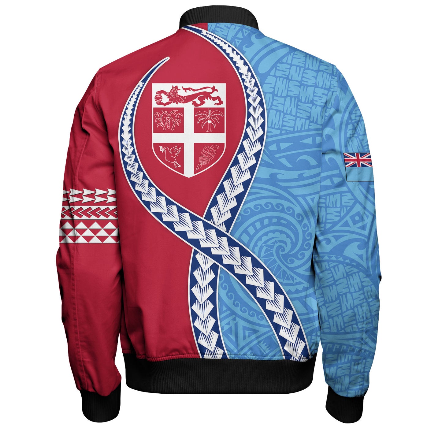 Fiji Bomber Jacket Tribal Polynesian In My Heart