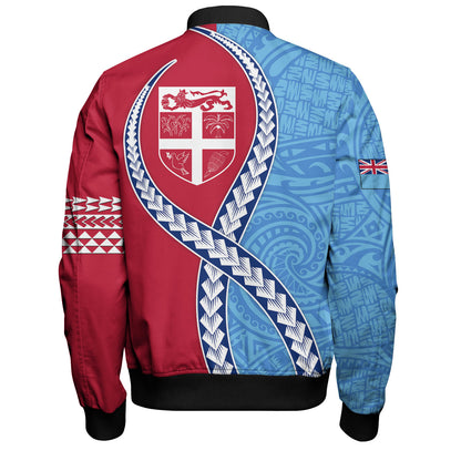 Fiji Bomber Jacket Tribal Polynesian In My Heart
