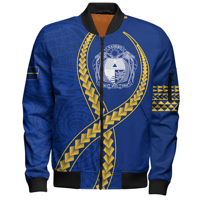 Nauru Bomber Jacket Tribal Polynesian In My Heart